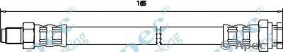 APEC BRAKING hos3588 -  Тормозной шланг